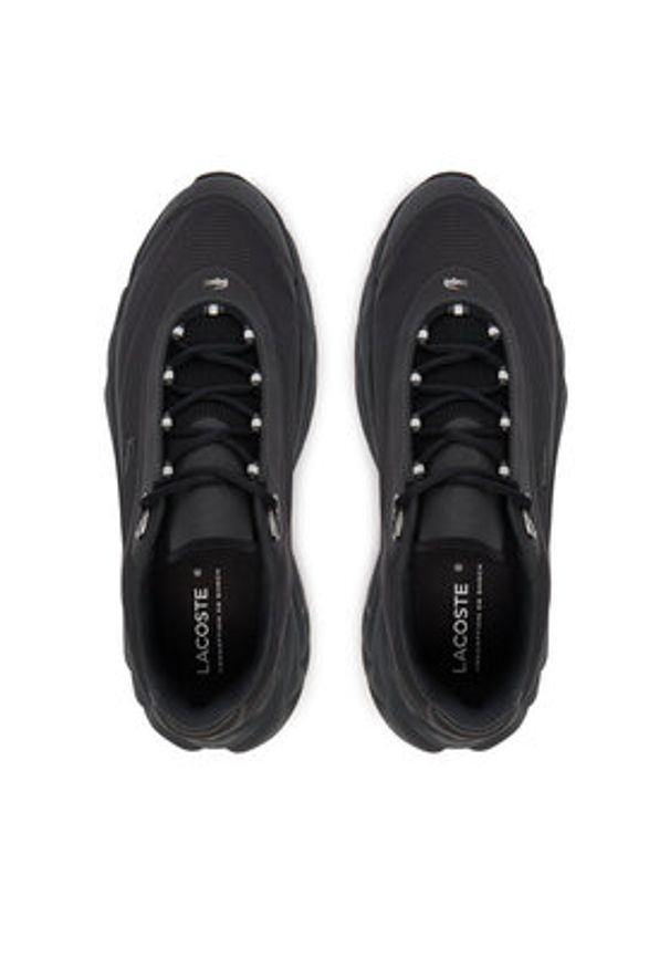 Lacoste Sneakersy Spinor Premium 50SMA0165 Czarny. Kolor: czarny. Materiał: materiał