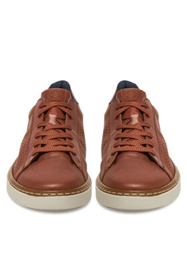 Rieker Półbuty B4903-24 Brązowy. Kolor: brązowy. Materiał: skóra