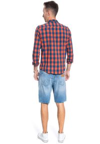 Wrangler - MĘSKIE SZORTY JEANSOWE WRANGLER 5 PKT SHORT RAVE CAVE W14CQ380S. Materiał: jeans