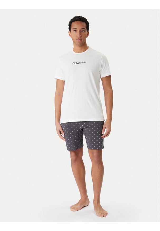 Calvin Klein Underwear Piżama LV00NM2960 Biały Regular Fit. Kolor: biały. Materiał: bawełna