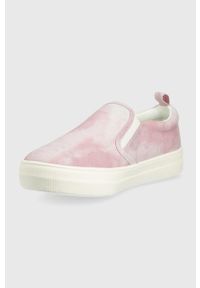 GAP tenisówki dziecięce kolor różowy. Nosek buta: okrągły. Kolor: różowy. Obcas: na platformie #4