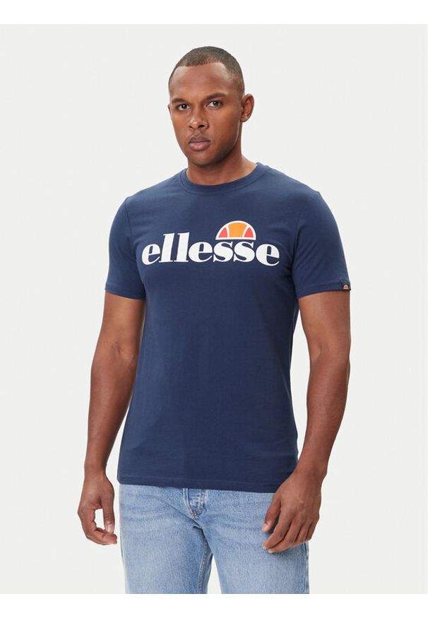 Ellesse T-Shirt Sl Prado SHC07405 Granatowy Regular Fit. Kolor: niebieski. Materiał: bawełna
