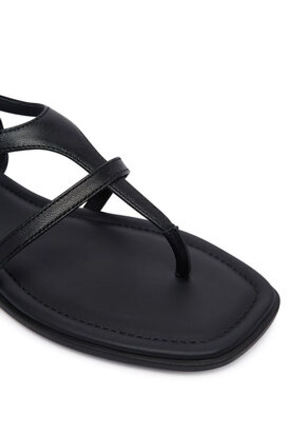 TOMMY HILFIGER - Tommy Hilfiger Sandały Th Buckle FW0FW09367 Czarny. Kolor: czarny. Materiał: skóra