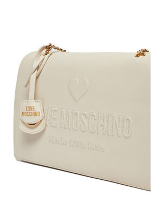 Love Moschino - LOVE MOSCHINO Torebka JC4113PP1ML1011A Écru. Materiał: skórzane
