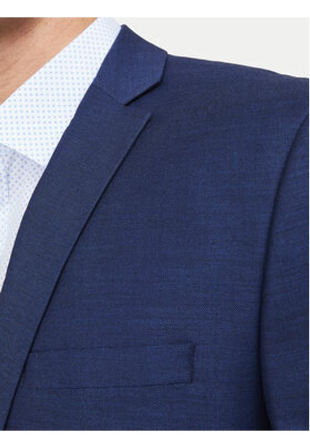 Jack & Jones - Jack&Jones Marynarka Solaris 12141107 Niebieski Slim Fit. Kolor: niebieski. Materiał: syntetyk
