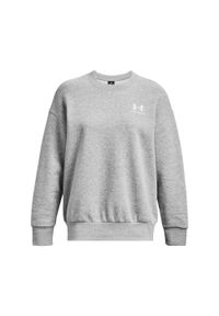 Bluza damska Under Armour Essential Flc OS Crew. Kolor: szary, biały, wielokolorowy. Sport: bieganie #1