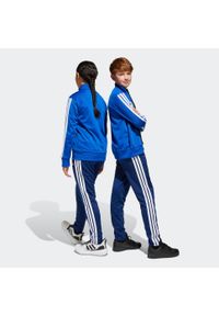 Adidas - Dres dziecięcy ADIDAS Tibeiro. Okazja: na uczelnię. Kolor: niebieski, biały, wielokolorowy. Materiał: dresówka. Styl: sportowy, elegancki