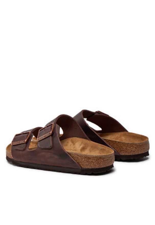 Birkenstock Klapki Arizona 0052533 Brązowy. Kolor: brązowy. Materiał: skóra