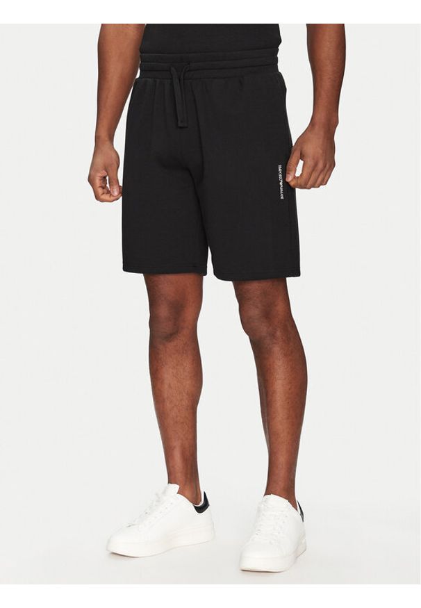 Emporio Armani Underwear Szorty sportowe EM000495 AF10790 UC001 Czarny Regular Fit. Kolor: czarny. Materiał: bawełna. Styl: sportowy