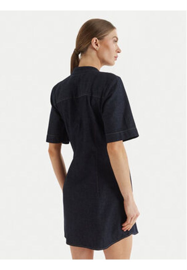 Calvin Klein Jeans Sukienka jeansowa LV047F797G Granatowy Regular Fit. Kolor: niebieski. Materiał: bawełna