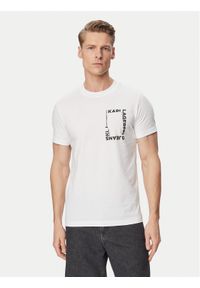 Karl Lagerfeld Jeans T-Shirt B2M17046 Biały Slim Fit. Kolor: biały. Materiał: bawełna #1