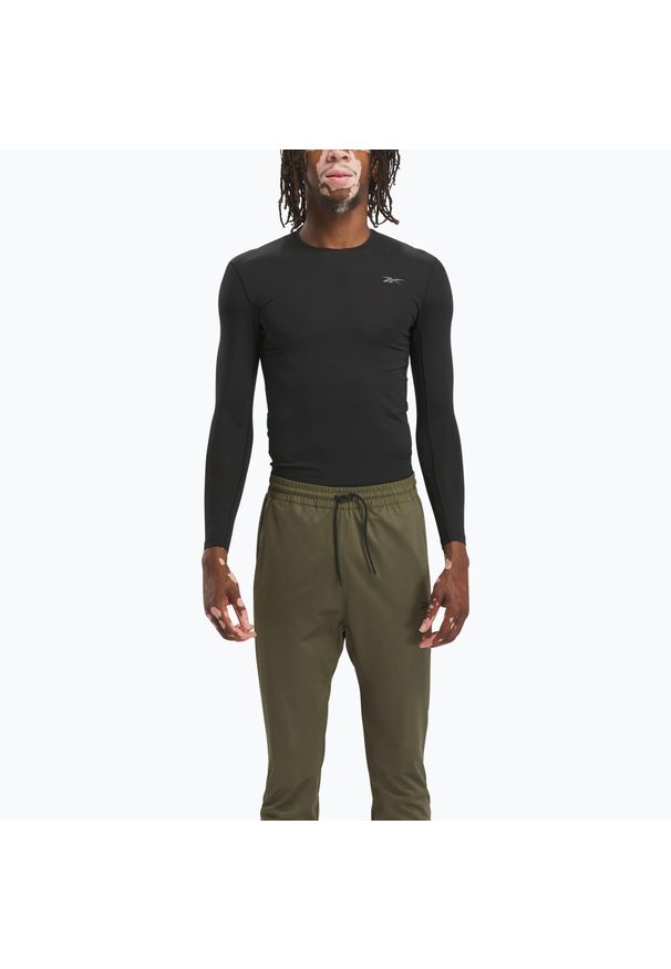 Longsleeve męski Reebok Compression. Kolor: czarny. Długość rękawa: długi rękaw