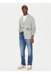 Guess Jeans Kardigan M5RR31 Z3HM1 Szary Regular Fit. Kolor: szary. Materiał: bawełna #4
