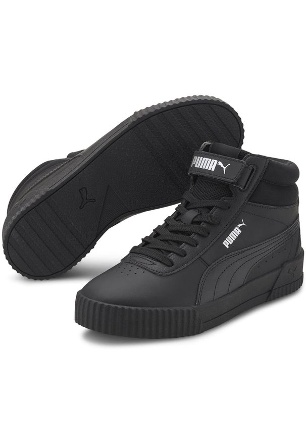 Buty do chodzenia damskie Puma CARINA MID. Kolor: czarny. Materiał: materiał, syntetyk. Sport: turystyka piesza