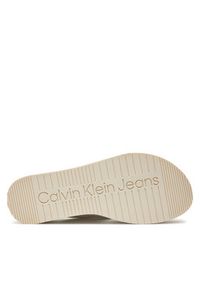 Calvin Klein Jeans Sandały Flatform Sandal Sling In Mr YW0YW01362 Biały. Kolor: biały