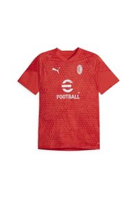 Puma - Koszulka do piłki nożnej AC Milan 23/24. Typ kołnierza: dekolt w kształcie V. Materiał: tkanina