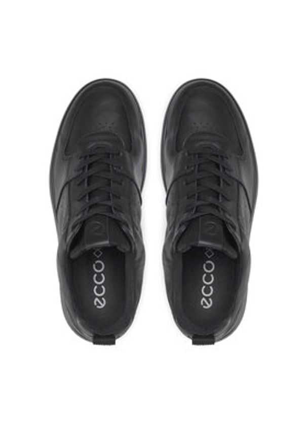 ecco - ECCO Sneakersy Street 720 M GORE-TEX 52081401001 Czarny. Kolor: czarny. Materiał: skóra. Technologia: Gore-Tex
