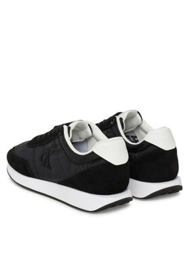 Calvin Klein Sneakersy Retro Runner Lace Up Nylon Mg YW0YW01990 Czarny. Kolor: czarny. Materiał: materiał