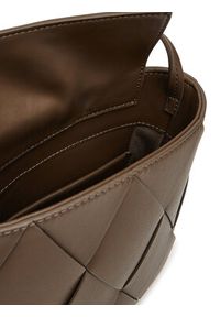 Calvin Klein Torebka Ck Woven Square Crossbody K60K612991 Brązowy. Kolor: brązowy. Materiał: skórzane #6