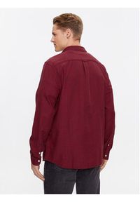 Wrangler Koszula jeansowa 112345376 Bordowy Regular Fit. Kolor: czerwony. Materiał: bawełna