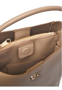 Calvin Klein Torebka Ck Bucket With Strap LV04F3174G Beżowy. Kolor: beżowy. Materiał: skórzane #4