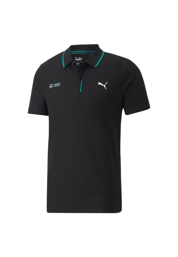 Puma Koszulka Polo Mapf1 53491201. Typ kołnierza: polo. Kolor: czarny. Długość rękawa: krótki rękaw. Długość: krótkie