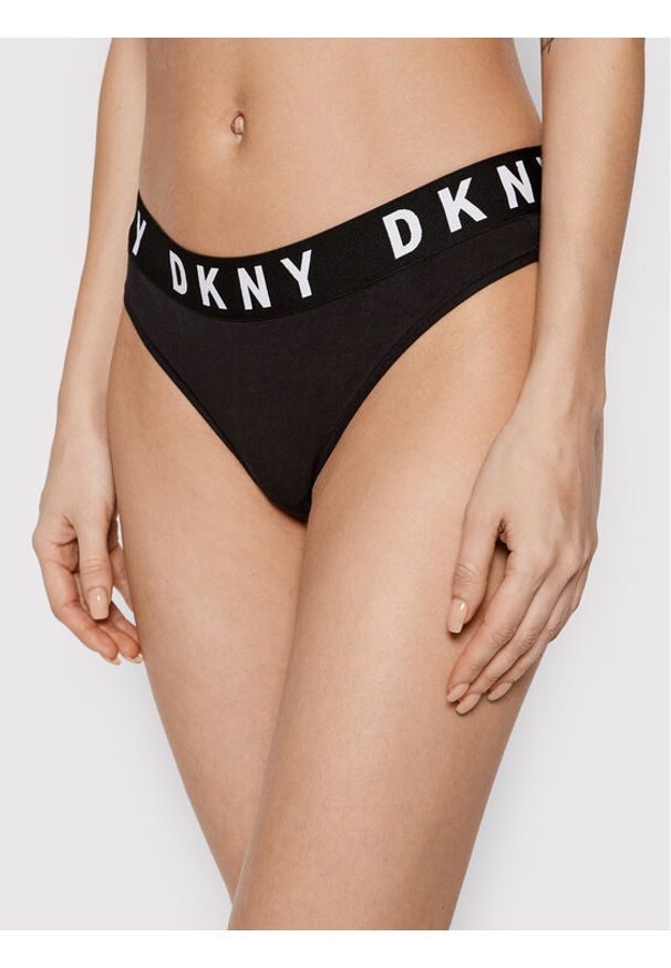 DKNY Stringi DK4529 Czarny. Kolor: czarny