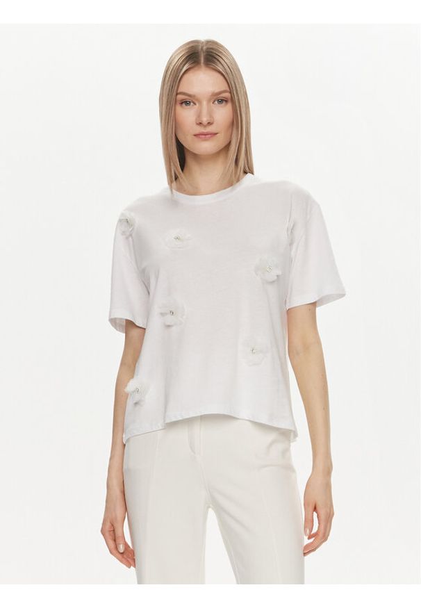 Kontatto T-Shirt SH516 Biały Regular Fit. Kolor: biały