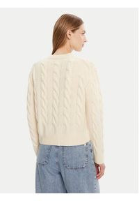 Polo Ralph Lauren Sweter 211A91216002 Écru Straight Fit. Typ kołnierza: polo. Materiał: wełna #3