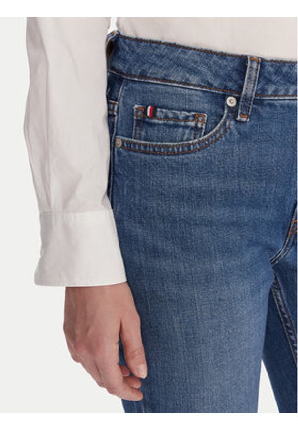 TOMMY HILFIGER - Tommy Hilfiger Jeansy WW0WW46721 Niebieski Slim Fit. Kolor: niebieski