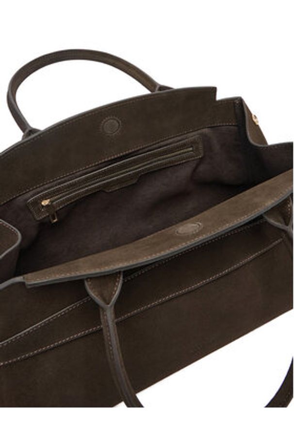 Gino Rossi - GINO ROSSI Torebka EO-LA224-19156A Brązowy. Kolor: brązowy. Materiał: zamszowe, skórzane