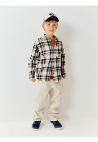 Sinsay - Jeansy cargo - beżowy. Kolor: beżowy #1