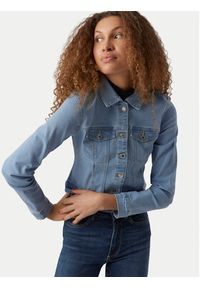 Vero Moda Kurtka jeansowa Luna 10279492 Błękitny Slim Fit. Kolor: niebieski. Materiał: bawełna #4