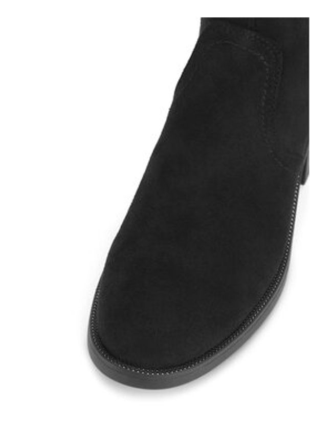 Jenny Fairy Kozaki WS6500-01 Czarny. Kolor: czarny. Materiał: materiał