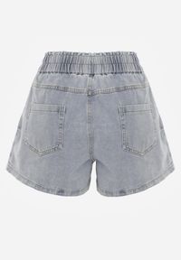 Born2be - Niebieskie Bawełniane Szorty Casual Jeansowe o Luźnym Kroju Feanyre. Okazja: na co dzień. Stan: podwyższony. Kolekcja: plus size. Kolor: niebieski. Materiał: bawełna, jeans. Styl: casual #5