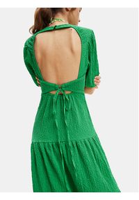 Desigual Sukienka codzienna 23SWVW45 Zielony Regular Fit. Okazja: na co dzień. Kolor: zielony. Materiał: wiskoza. Typ sukienki: proste. Styl: casual #4