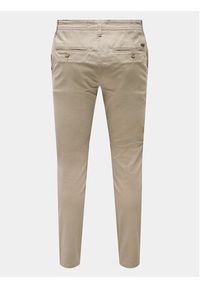 Only & Sons Chinosy Mark Luca 22028144 Beżowy Slim Fit. Kolor: beżowy. Materiał: bawełna #6