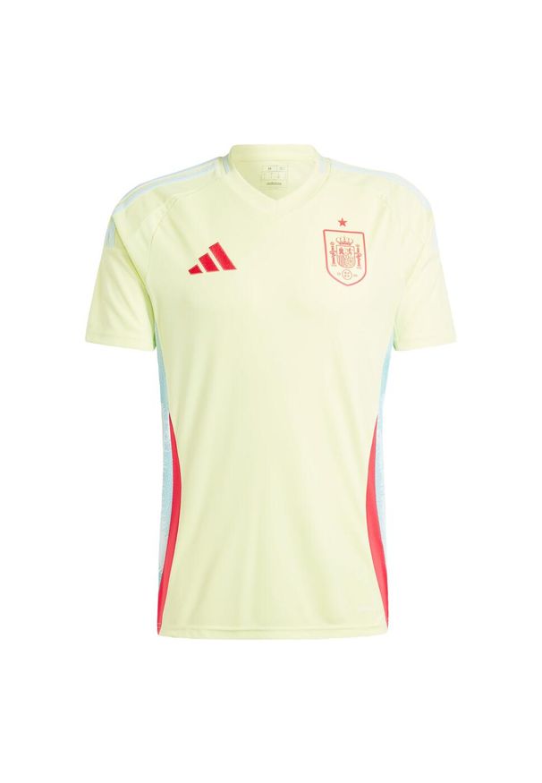 Adidas - Koszulka Spain 24 Away. Kolor: wielokolorowy, niebieski, zielony. Materiał: materiał