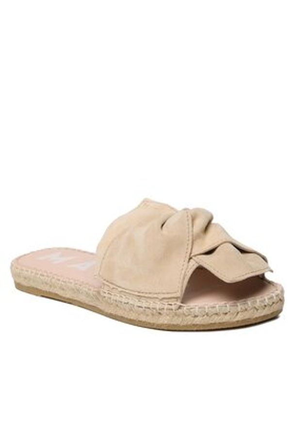 Manebi Espadryle Sandals With Knot M 1.1 JK Beżowy. Kolor: beżowy. Materiał: zamsz, skóra