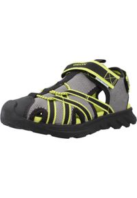 Sandały Geox Model J Sandal Airadyum Bo Kolor Szary. Kolor: szary. Materiał: syntetyk, tkanina. Sezon: lato