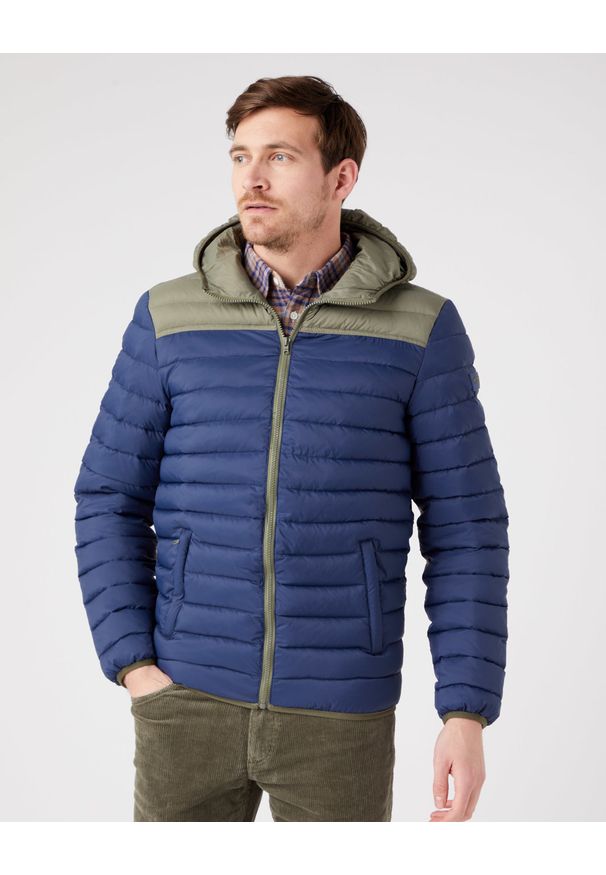 Wrangler - WRANGLER PUFFER JACKET MĘSKA KURTKA PRZEJŚCIOWA NAVY W4B1WA114 112319932