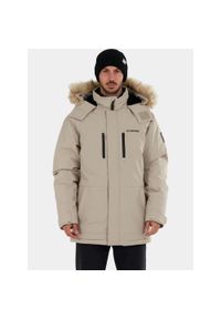 FUNDANGO - Kurtka Zimowa Męska Fundango Spirit. Kolor: beżowy. Materiał: puch. Sezon: zima. Sport: turystyka piesza #1