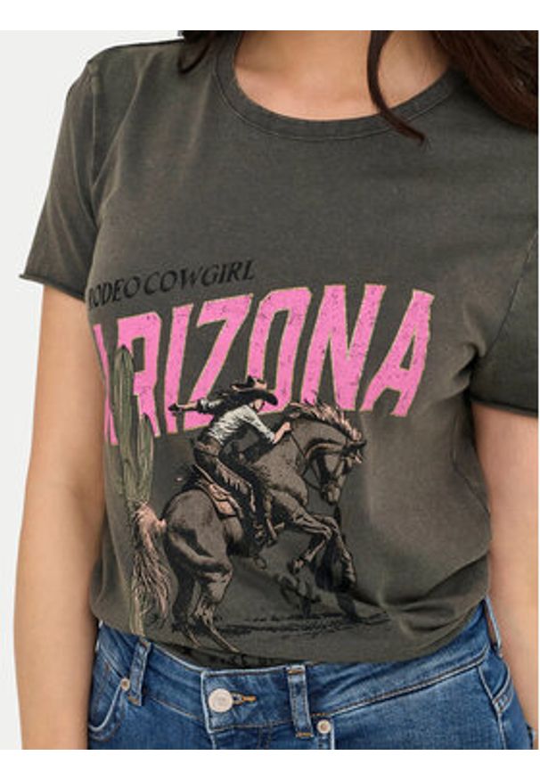 only - ONLY T-Shirt Lucy 15215721 Szary Regular Fit. Kolor: szary. Materiał: bawełna