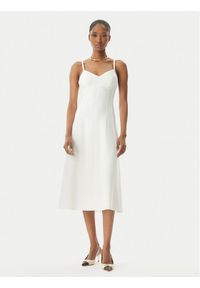 Elisabetta Franchi Sukienka koktajlowa AB74852E2 360 Biały Regular Fit. Kolor: biały. Materiał: syntetyk. Styl: wizytowy #1