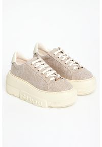 Casadei - Sneakersy damskie skórzane CASADEI. Materiał: skóra