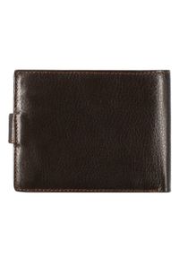 Wittchen - Męski portfel skórzany z przezroczystym panelem brązowy. Kolor: brązowy. Materiał: skóra #6