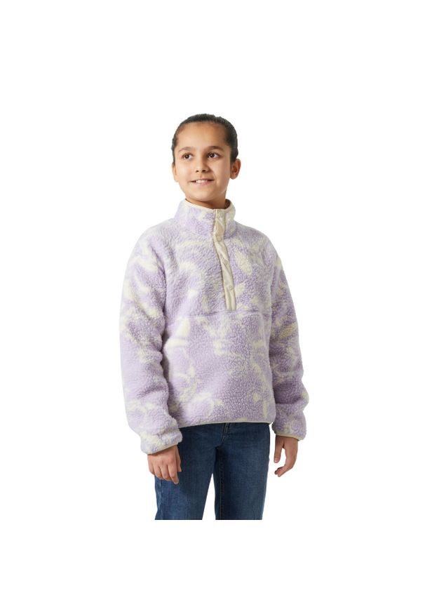 Dziecięca bluza dresowa Helly Hansen Frosty Pile. Kolor: fioletowy. Materiał: dresówka