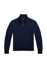 Polo Ralph Lauren Sweter 710948865003 Granatowy Regular Fit. Typ kołnierza: polo. Kolor: niebieski. Materiał: wełna #5