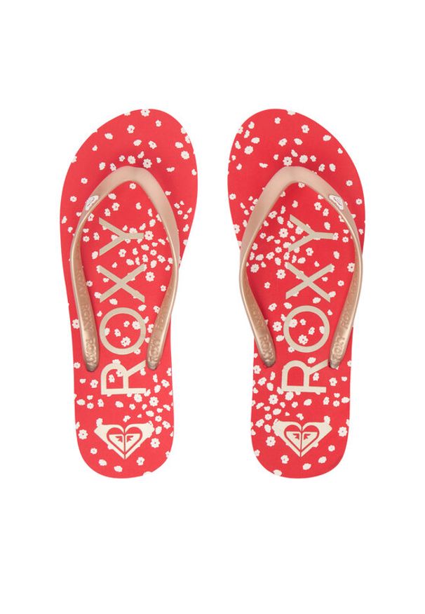 Roxy Japonki ARJL100869-RGL Czerwony. Kolor: czerwony. Materiał: materiał