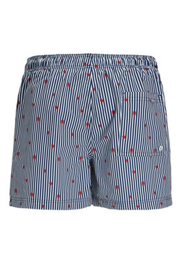 Jack & Jones - Jack&Jones Szorty kąpielowe Maui 12272933 Granatowy Regular Fit. Kolor: niebieski. Materiał: syntetyk